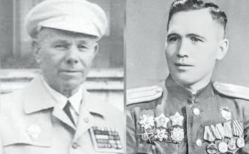 Іван Устимович (ліворуч) і Іван Дем’янович Петруні