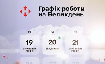 «Нова пошта» змінить графік роботи на Великдень