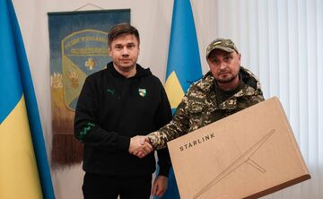 Олександр Біленький передав черговий Starlink на фронт