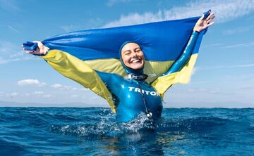Українка встановила дев’ятий світовий рекорд у пірнанні без ластів