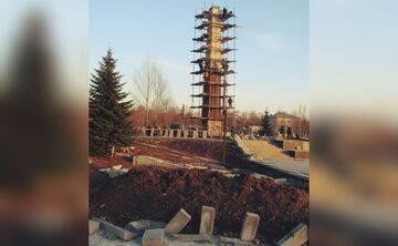 Будівництво Меморіалу слави у Решетилівці, 1985 рік