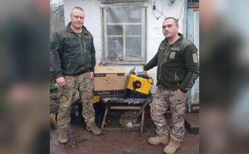 Громада викупила дизельний обігрівач для земляка-військовослужбовця
