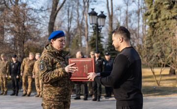 Уперше в історії Нацгвардії жінка-військова отримала звання Героя України