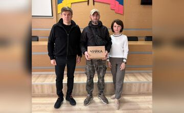 Олександр Біленький та Оксана Дядюнова передали на фронт детектор дронів