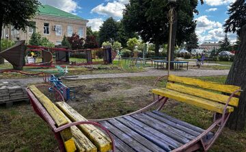 У дитячому парку «Зайчик» у Решетилівці розпочалися ремонтні роботи