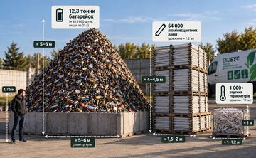Скільки небезпечних відходів мешканці Полтавщини здали на екобус?