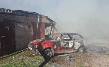 У Полтаві безпілотник упав на території гаражного кооперативу: є постраждалі