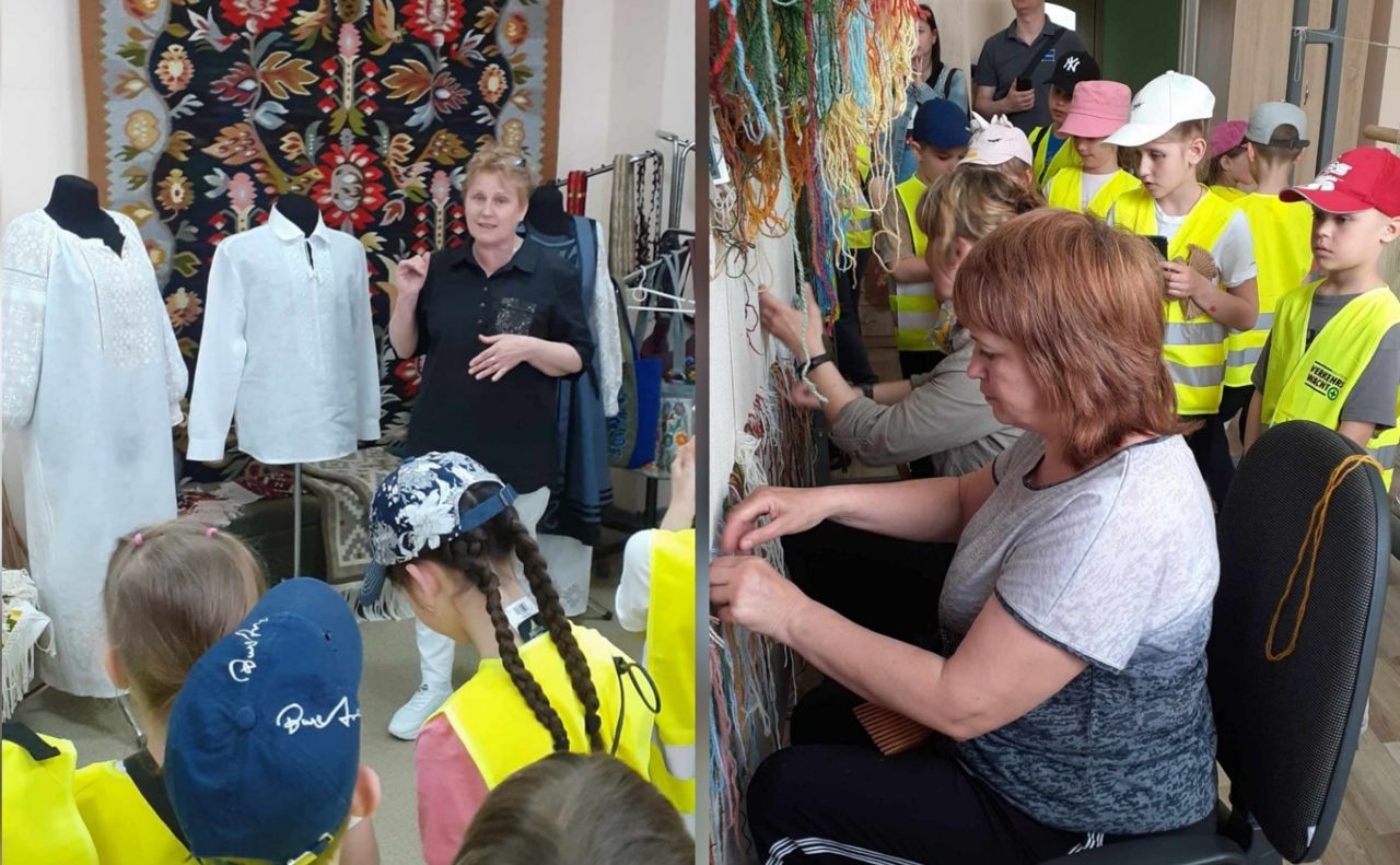 Полтавські школярі відвідали Всеукраїнський центр вишивки і килимарства