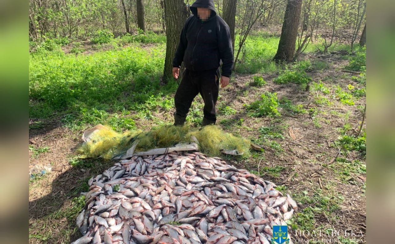 Браконьєра з Кременчуцького району судитимуть за 140 кілограм риби