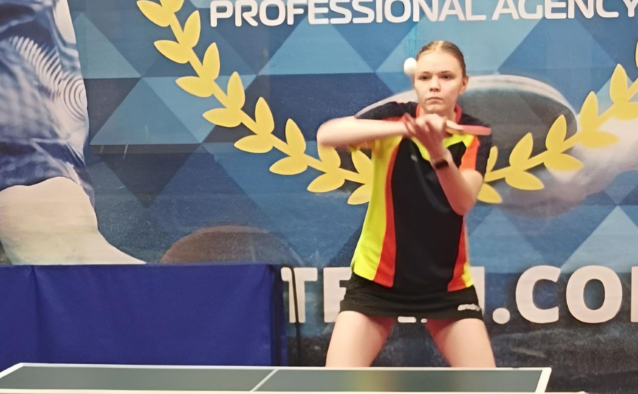 Юлія Баран — трьохкратна призерка Чемпіонату Полтавської області з настільного тенісу