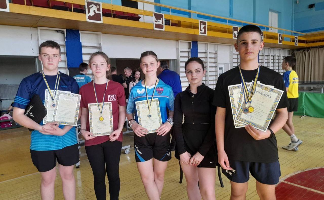 Решетилівські спортсмени здобули нагороди чемпіонату області з настільного тенісу