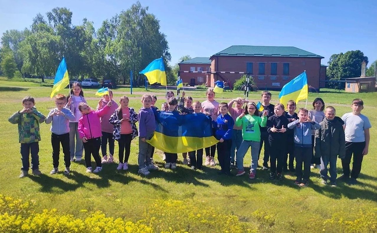 Малобакайські школярі — учасники Всеукраїнської національно-патріотичної руханки
