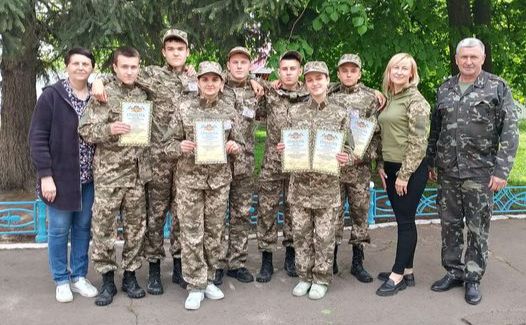 Команда школярів із Решетилівки увійшла у десятку кращих у військово-патріотичній грі «Сокіл»