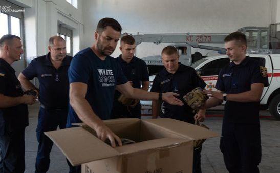 Піротехніки ДСНС Полтавщини отримали партію гуманітарної допомоги від міжнародних благодійників