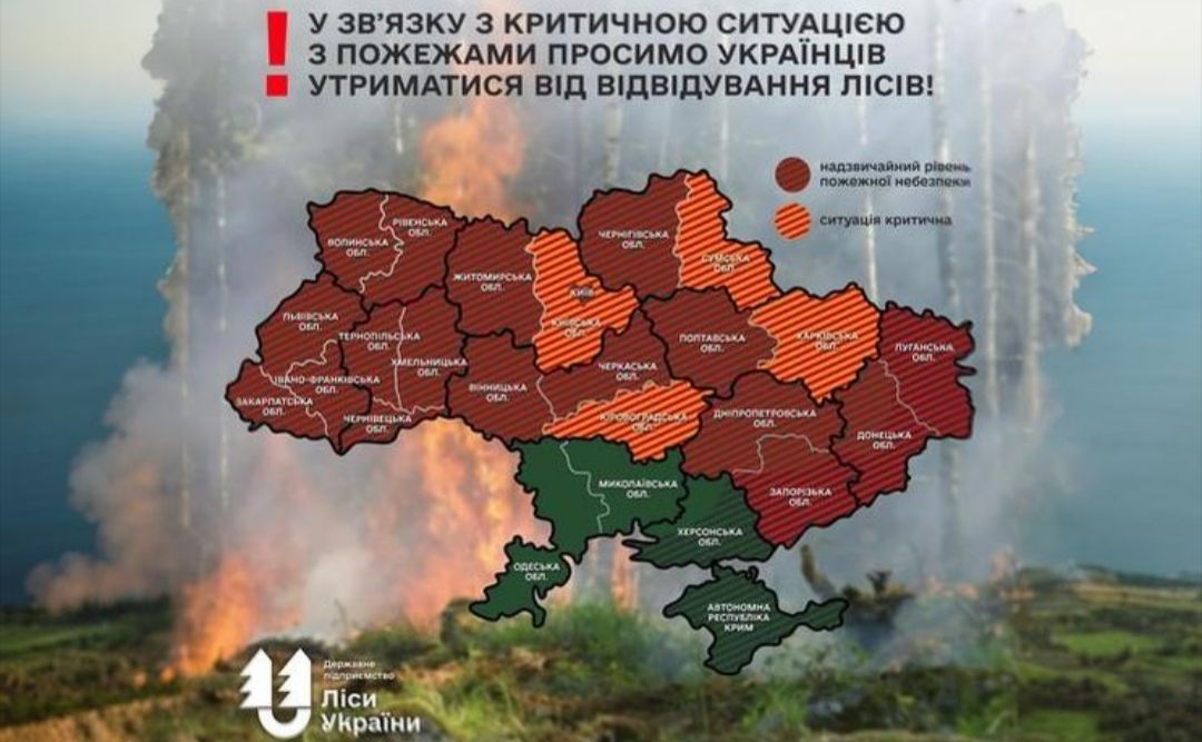 За минулий тиждень пожежі охопили 12,6 га лісу на Полтавщині