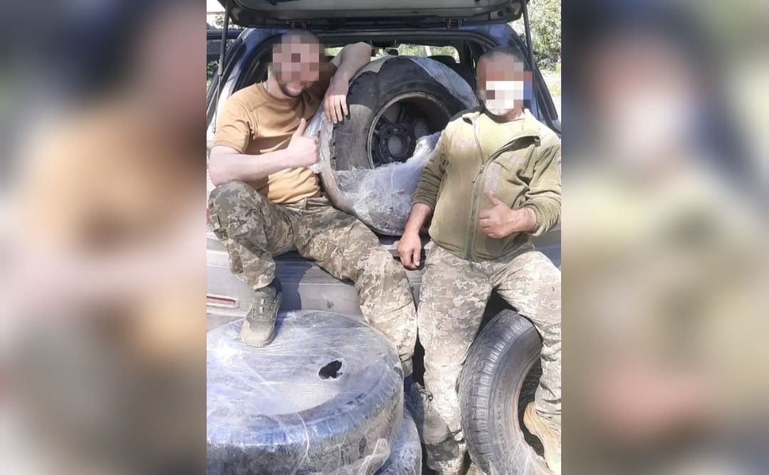 Захисники на фронті отримали гуму з Решетилівки