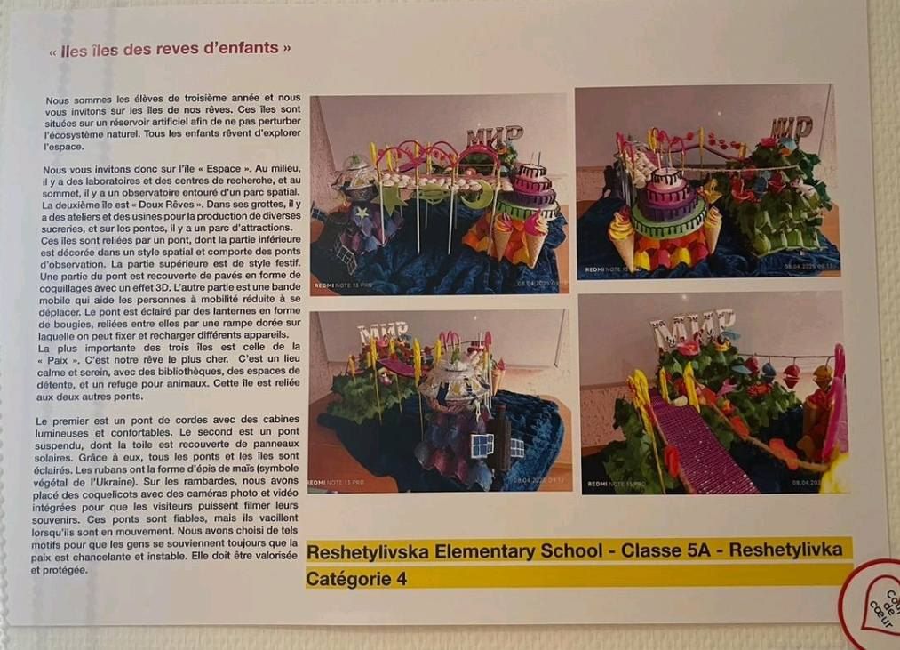 Решетилівські школярі отримали відзнаки за перемогу у архітектурному конкурсі