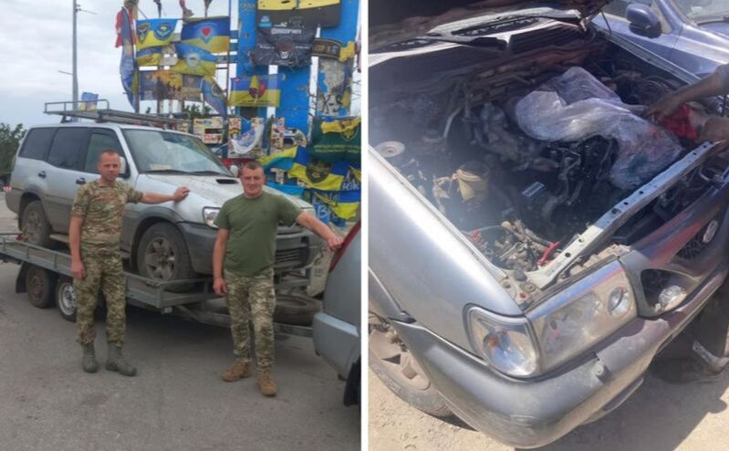 Військовим землякам передали відремонтовану автівку