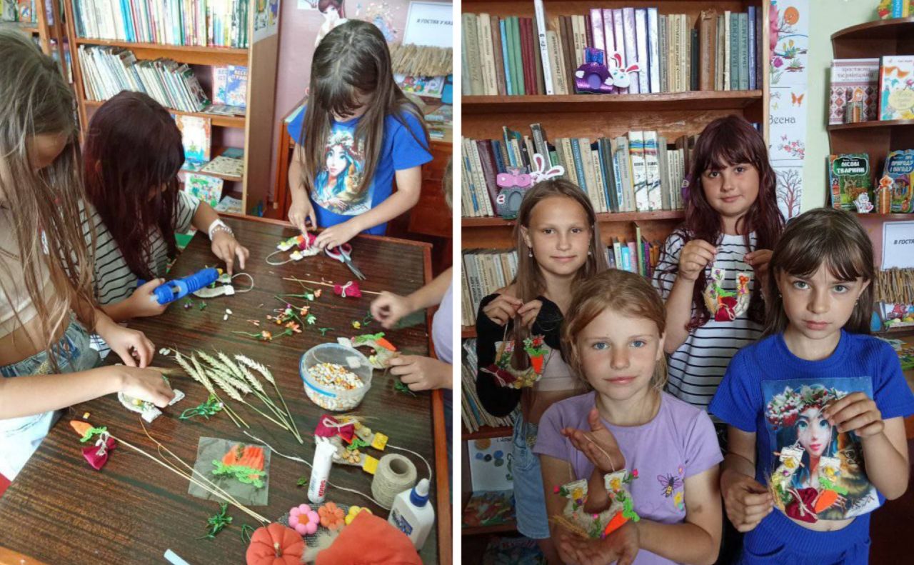 До Дня родини у Шилівській бібліотеці провели арт-заняття