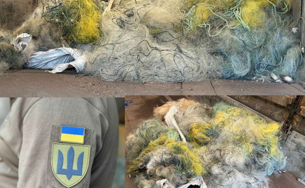 Полтавські рибоохоронці передали браконьєрські сітки на фронт