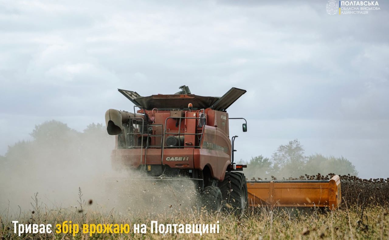 На Полтавщині тривають жнива