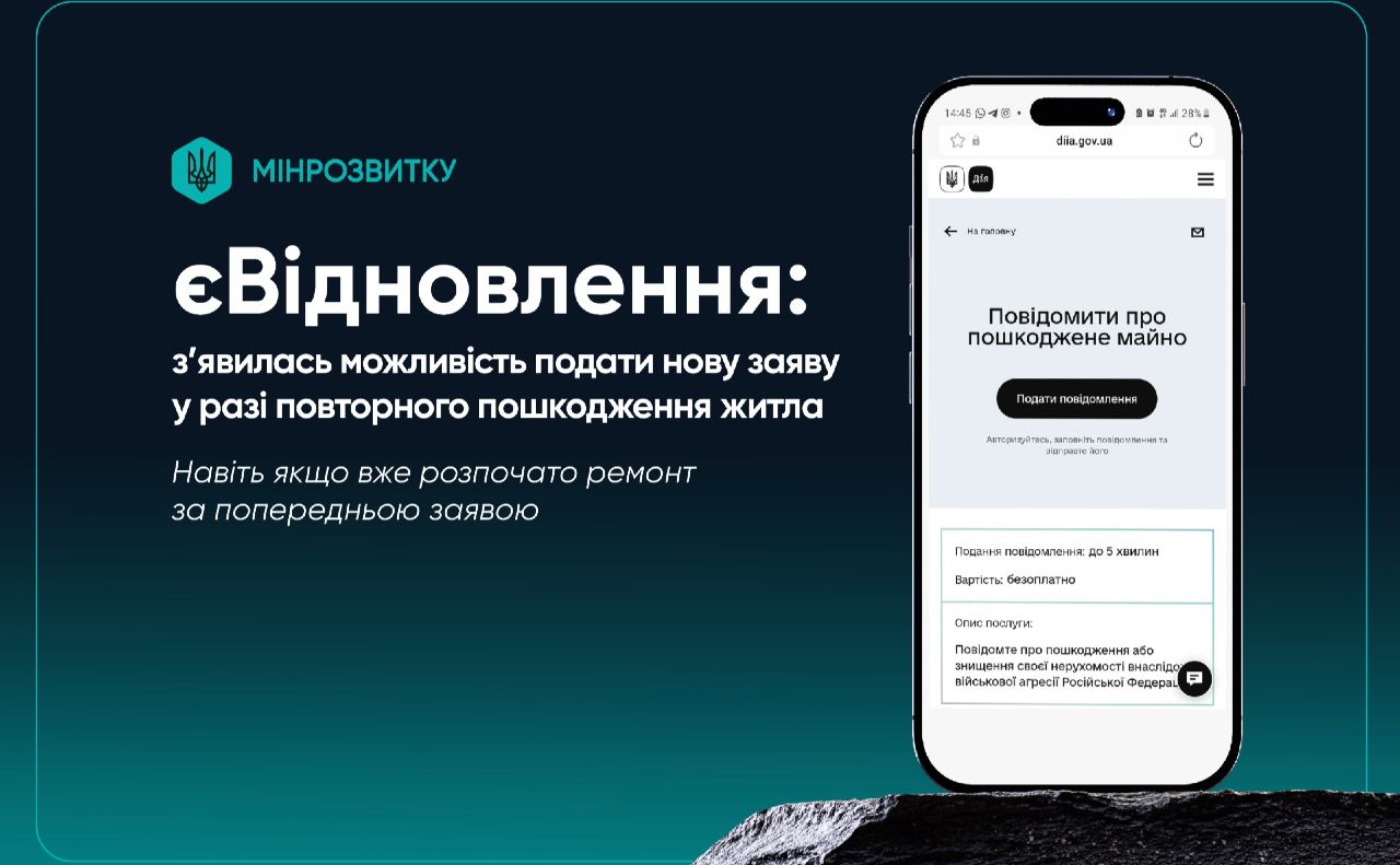 Українці можуть отримати допомогу у разі повторного пошкодження житла