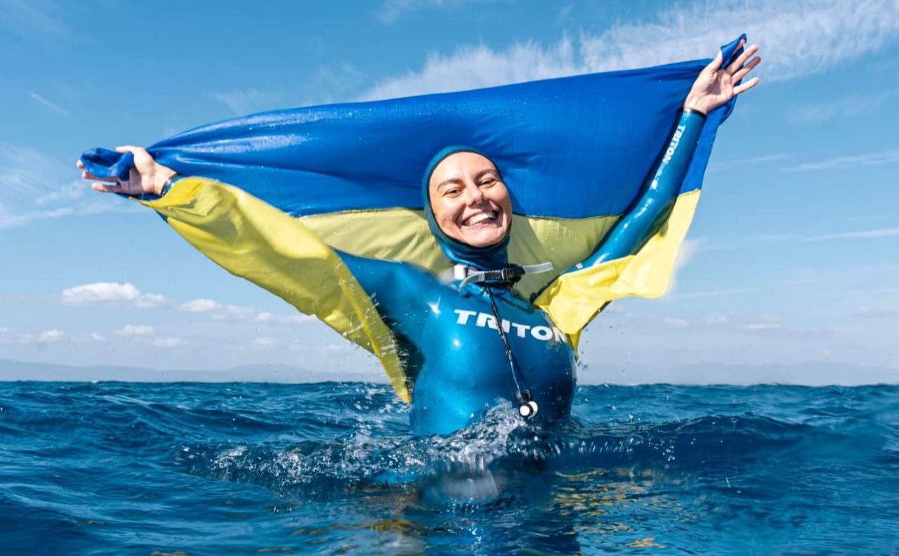 Українка встановила дев’ятий світовий рекорд у пірнанні без ластів
