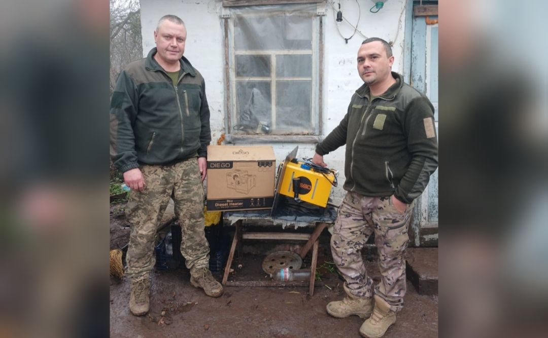 Громада викупила дизельний обігрівач для земляка-військовослужбовця