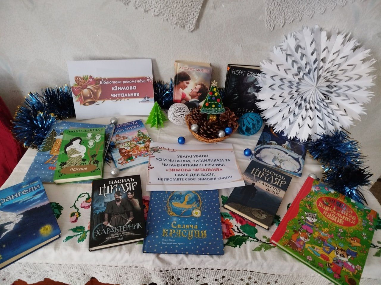 Книгозбірні пропонують обрати книги для читання взимку