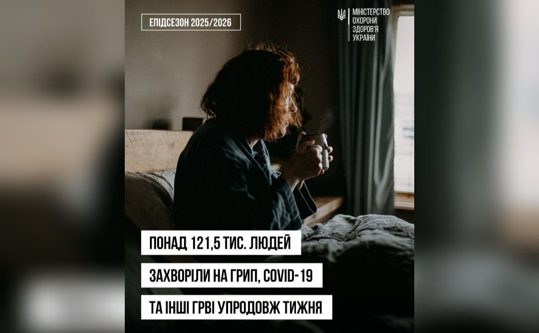 В Україні зростає рівень захворюваності на грип та ГРВІ