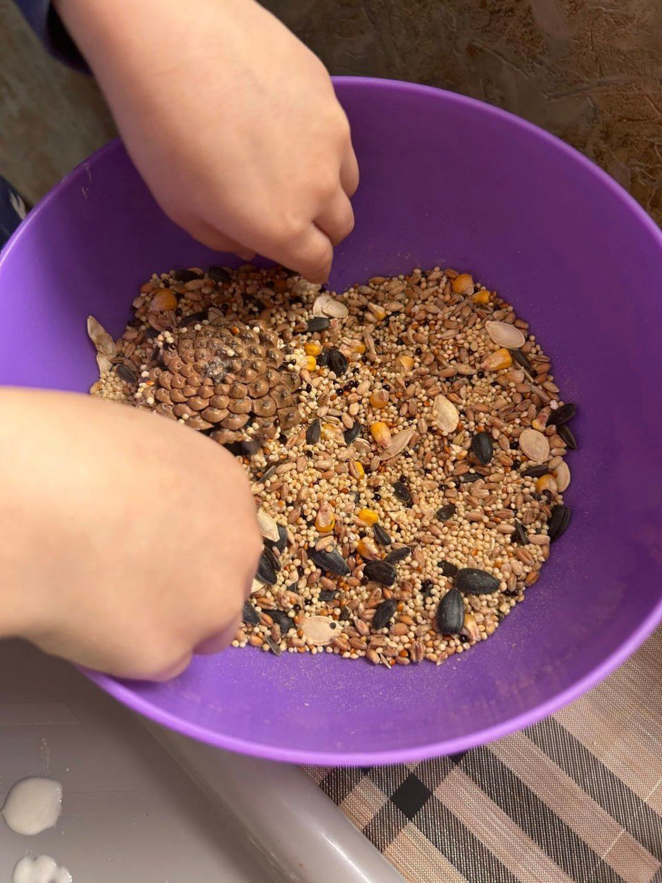 Вихованці Решетилівської філії ПОЕНЦУМ виготовляють годівнички для птахів