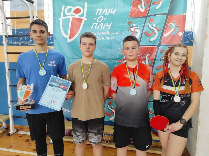 Школярі Решетилівської громади змагалися з настільного тенісу