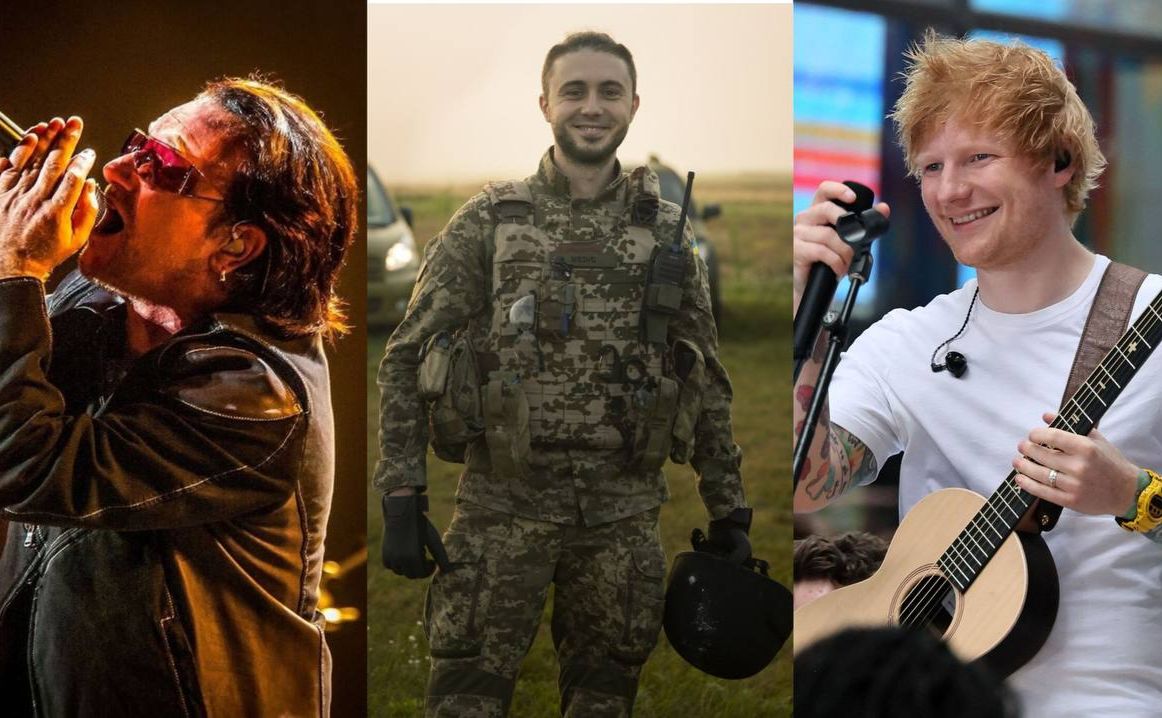 Гурт U2, Ед Ширан та Тарас Тополя випустили кліп із військовими «Хартії»