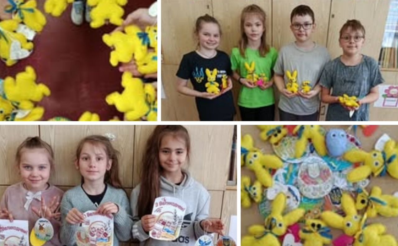 Остап’євські школярі виготовляють обереги для ЗСУ