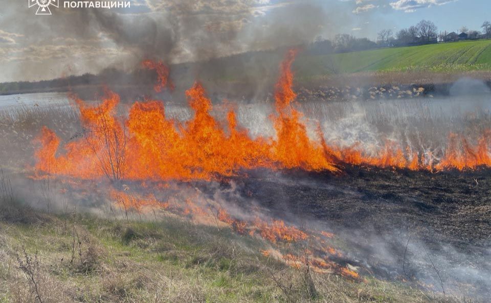 На Полтавщині вогнеборці загасили за минулу добу 11 пожеж