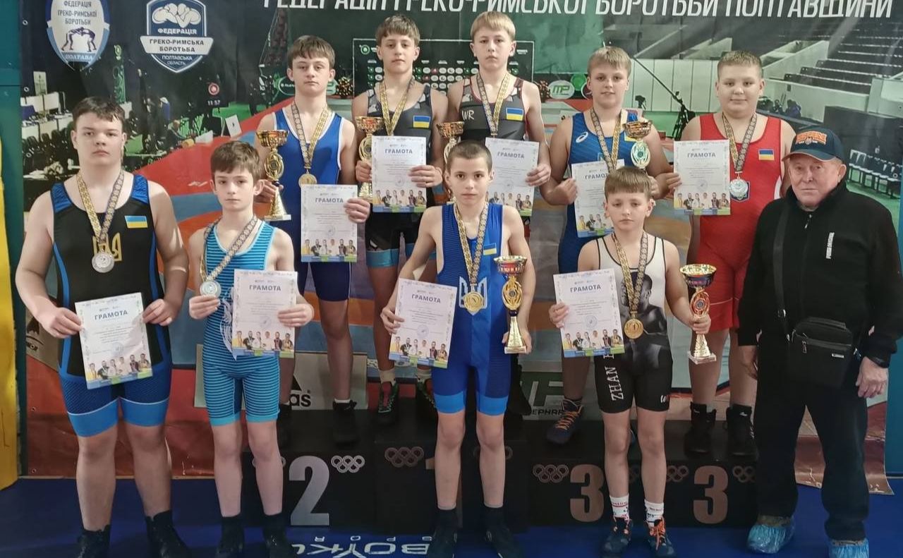 Решетилівські борці здобули 6 золотих та 3 бронзові медалі на обласному чемпіонаті