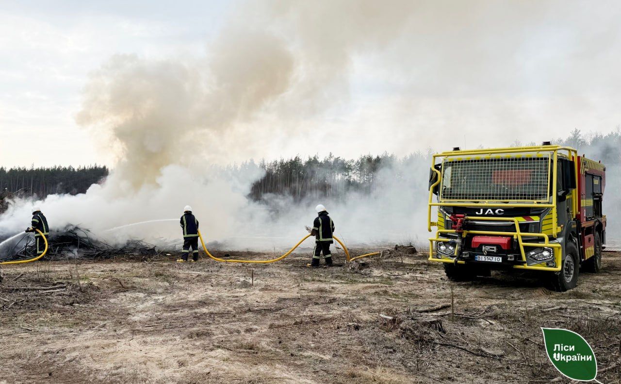 Від початку пожежонебезпечного періоду у лісах Полтавщини сталося два загоряння