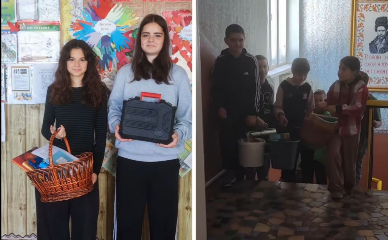 Несли підручники у валізах та коробках: глибокобалківські школярі підтримали акцію «День без рюкзаків»