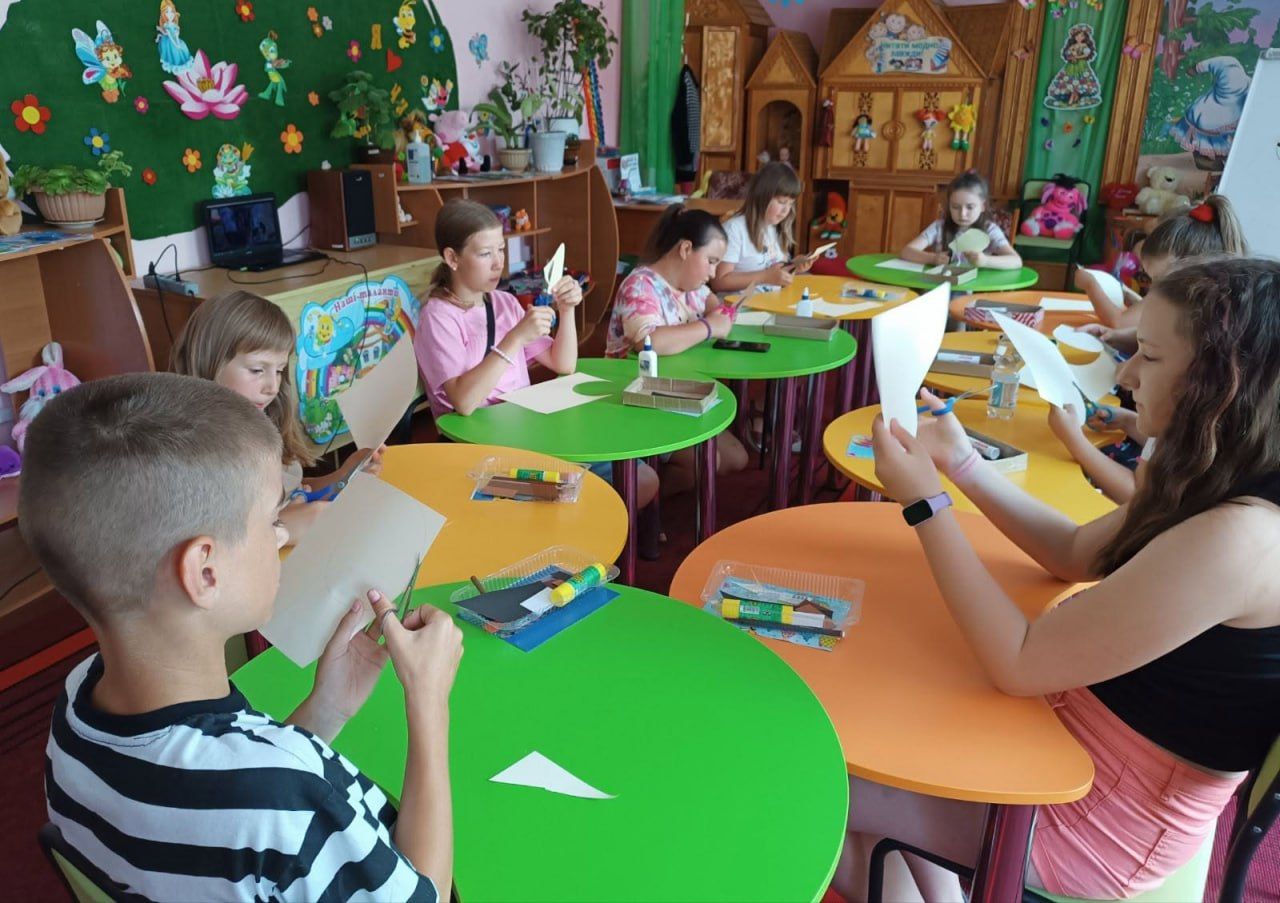 Решетилівські діти відвідали майстерклас із паперопластики
