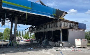 На Полтавщині росіяни обстріляли чотири АЗС