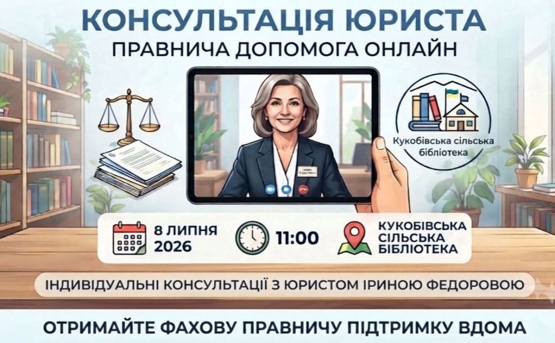 Сьогодні жителів Кукобівки запрошують на зустріч із юристом