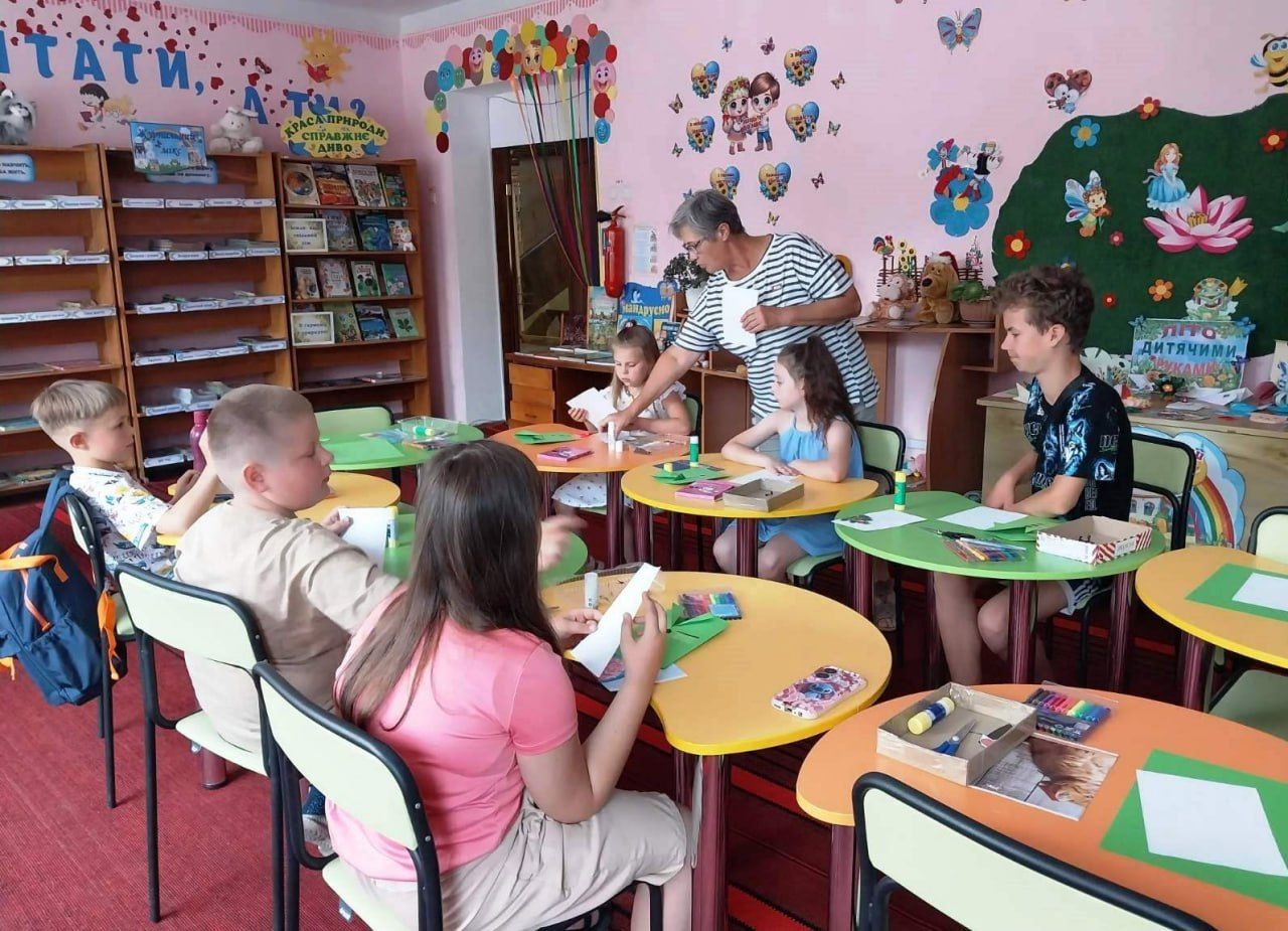 Решетилівські дітлахи опанували мистецтво створення виробів у стилі орігамі
