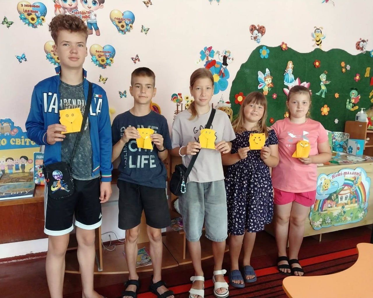 Решетилівські дітлахи опанували мистецтво створення виробів у стилі оригамі