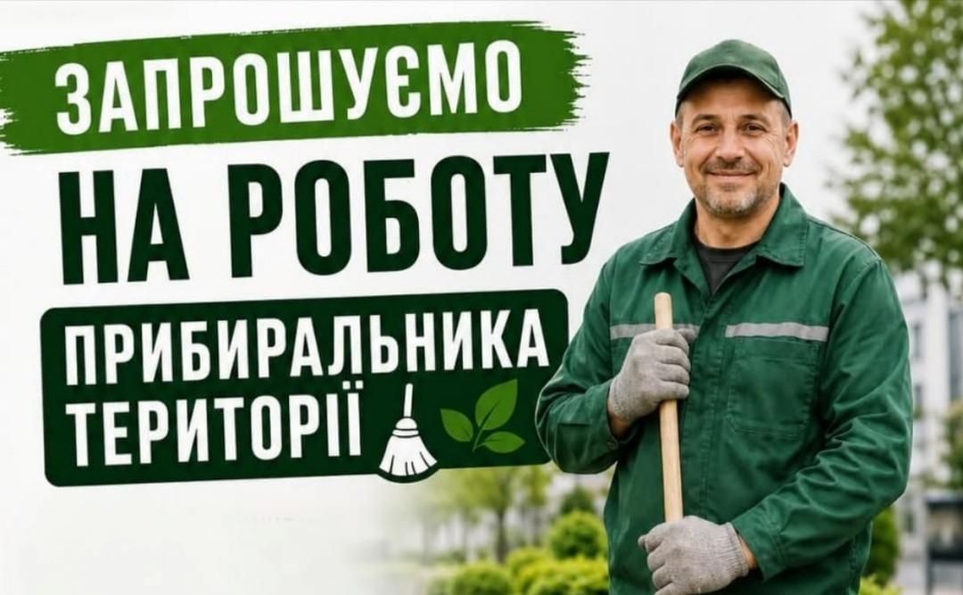 КП «Покровський комунгосп» запрошує на роботу прибиральника