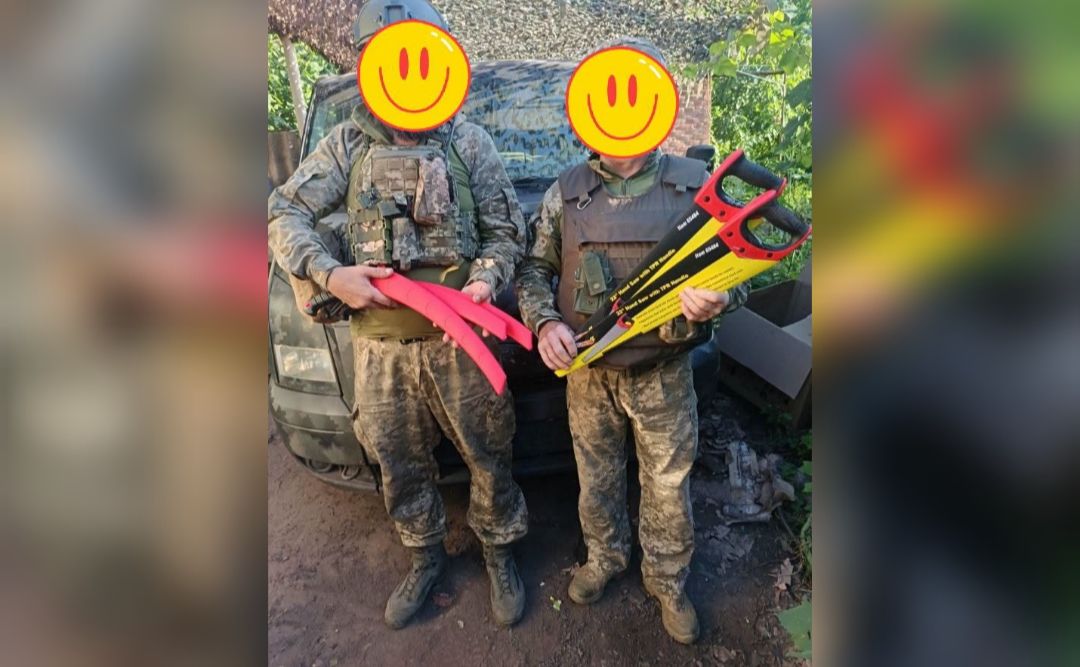 Бійці із 66-ї бригади отримали партію інструментів із Решетилівки