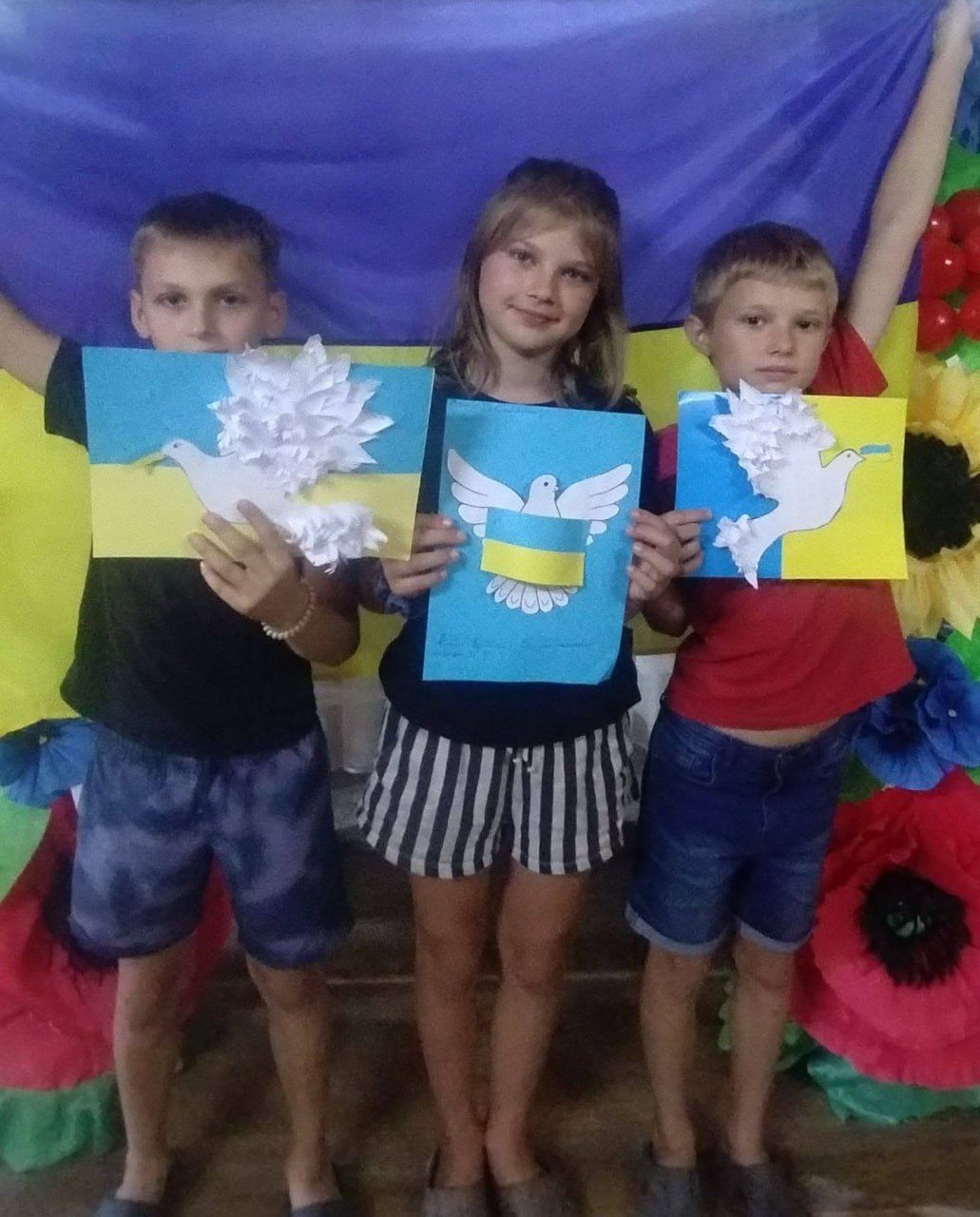 Для шамраївських дітлахів організували патріотичний майстерклас