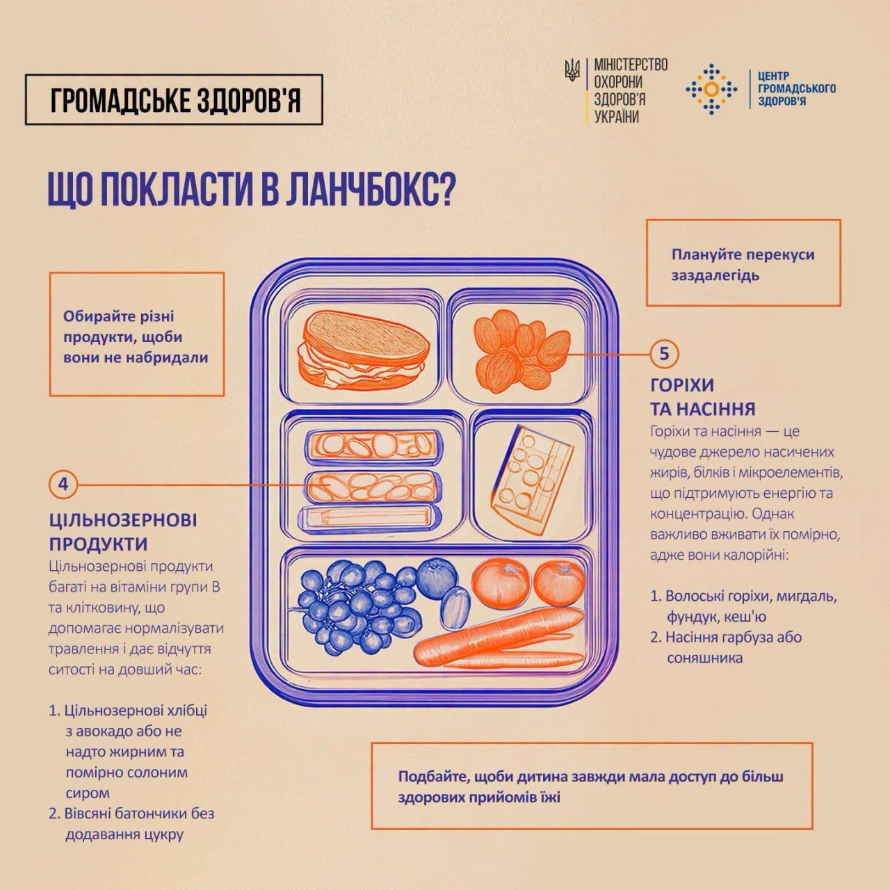 Як скласти корисний ланч-бокс для школяра: поради від МОЗ