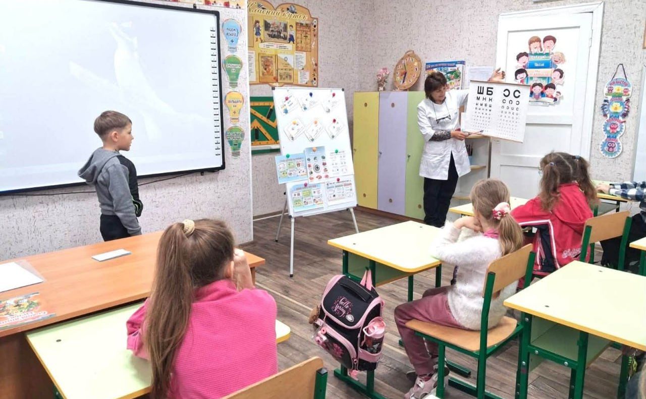 Для решетилівських школярів провели тренінгове заняття «Як берегти зір»