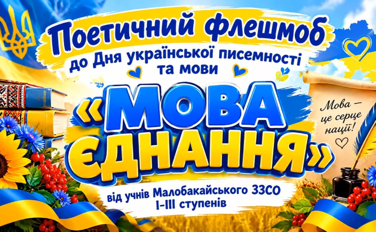 Малобакайські школярі долучилися до поетичного флешмобу